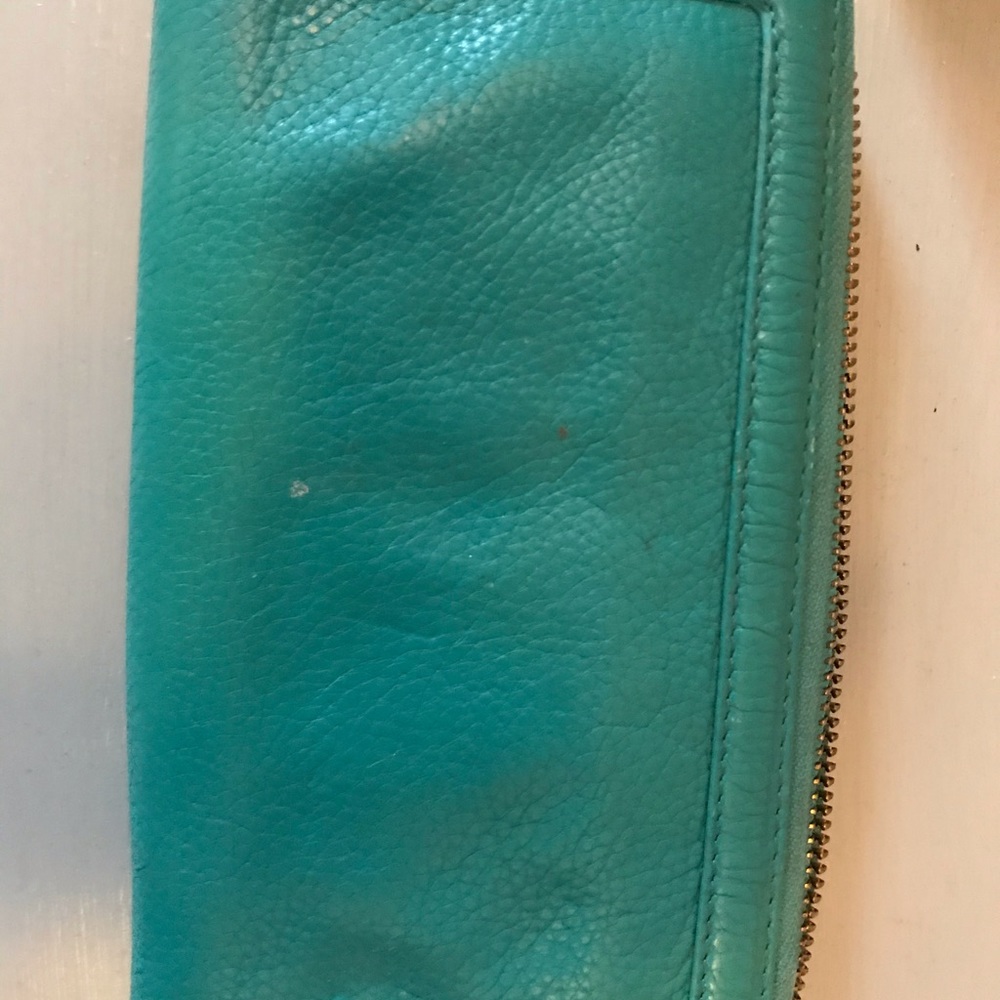 Teal Tory Burch wallet